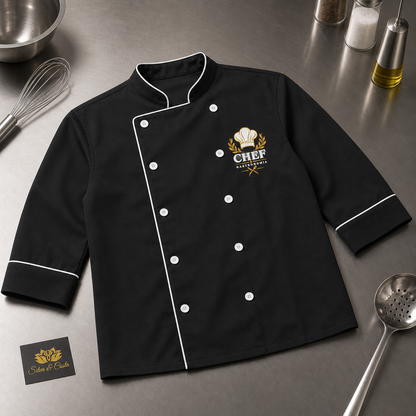 Dólmã Personalizada Chef Profissional Unissex - imagem lifestyle 4