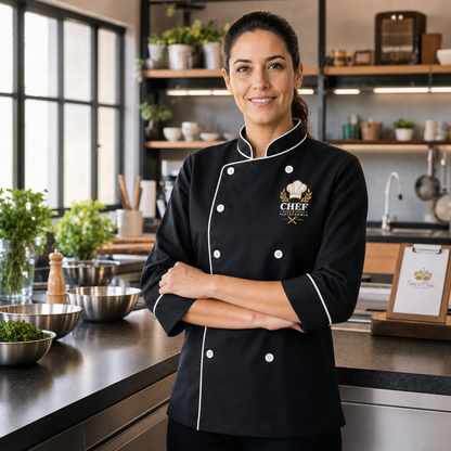 Dólmã Personalizada Chef Profissional Unissex - imagem lifestyle 5