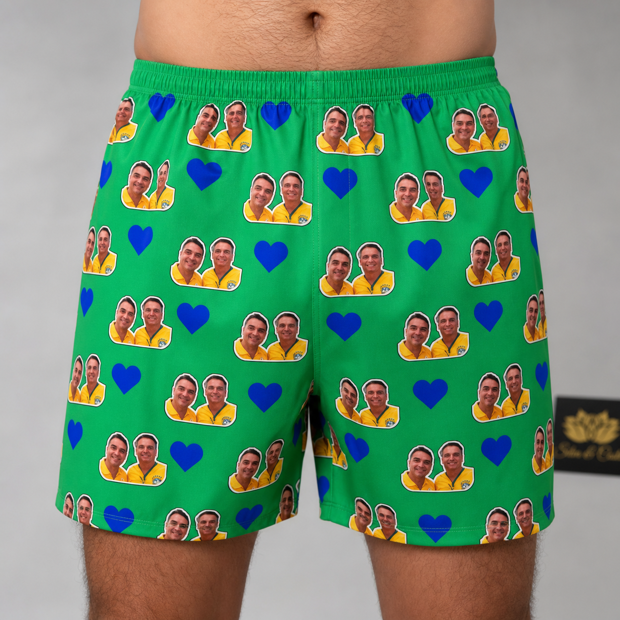 Samba Canção Personalizada com Duas Fotos em DryFit - imagem principal