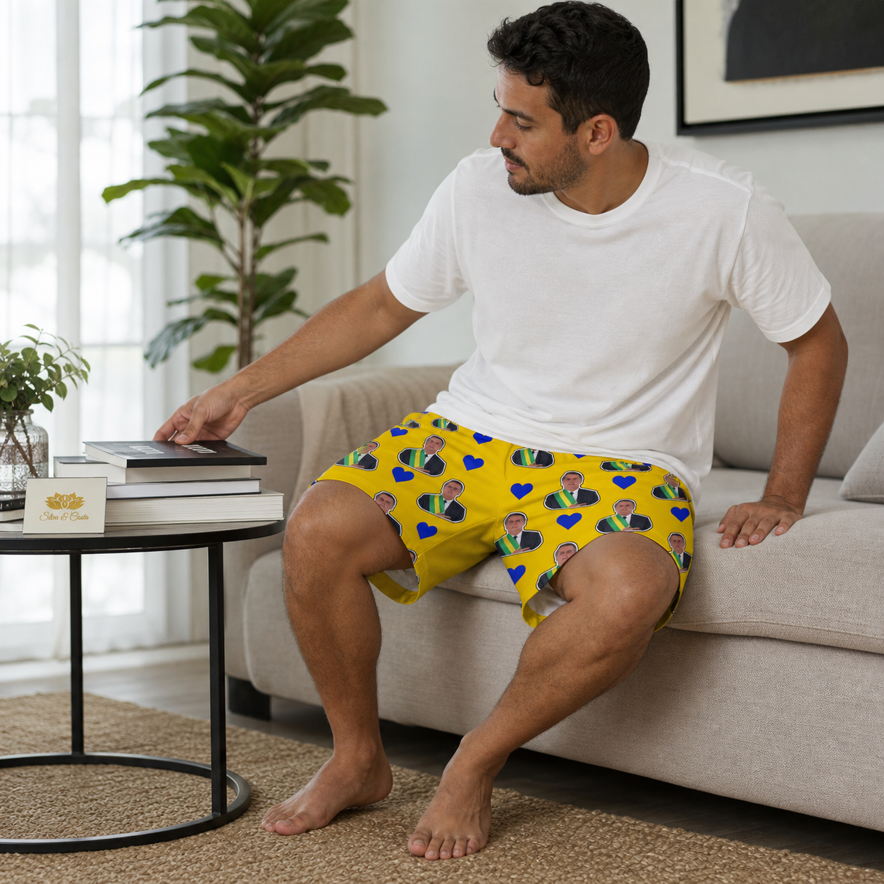 Samba Canção Personalizada com Foto em DryFit Premium - imagem lifestyle 3