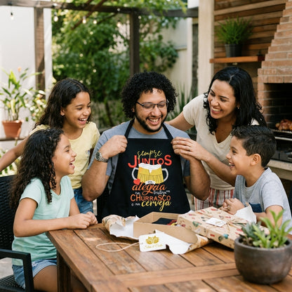 Avental Personalizado para Churrasco Sempre Juntos - imagem lifestyle 4