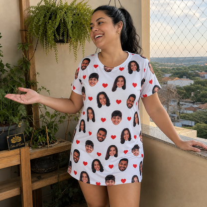 Camisola Personalizada Branca com Fotos em Dryfit - imagem lifestyle 5
