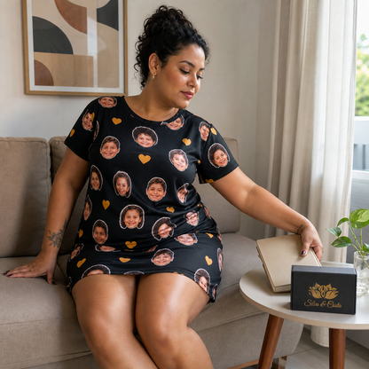 Camisola Personalizada Preta com Fotos em Dryfit - imagem lifestyle 2