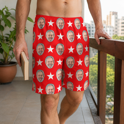 Samba Canção Personalizada Lula Vermelha com Estrelas - Eleições 2026 - imagem lifestyle 3