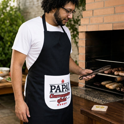 Avental Personalizado Papai Churrasqueiro Oficial - imagem lifestyle 2