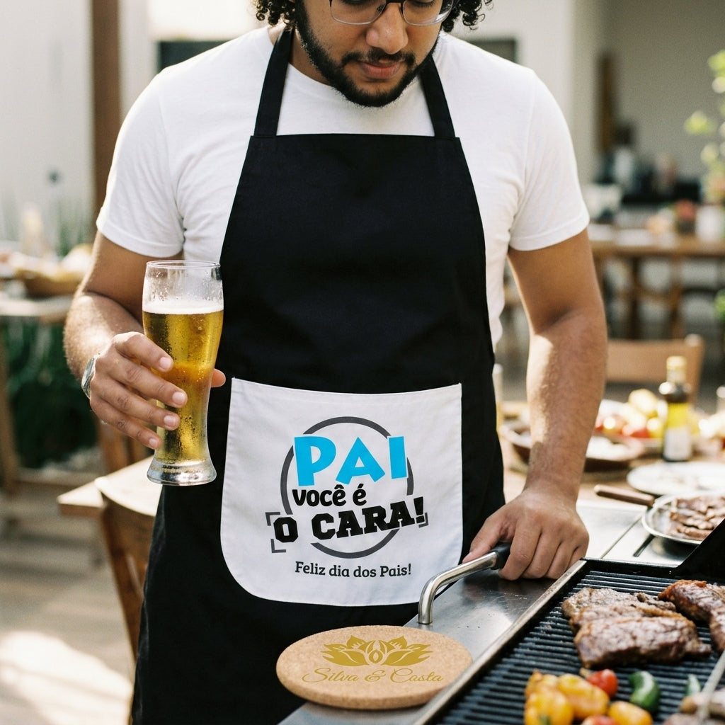 Avental Personalizado Pai Você é o Cara - imagem lifestyle 2