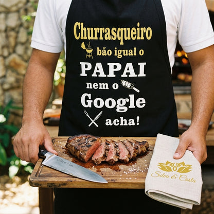 Avental Personalizado para Pai Churrasqueiro - imagem lifestyle 2