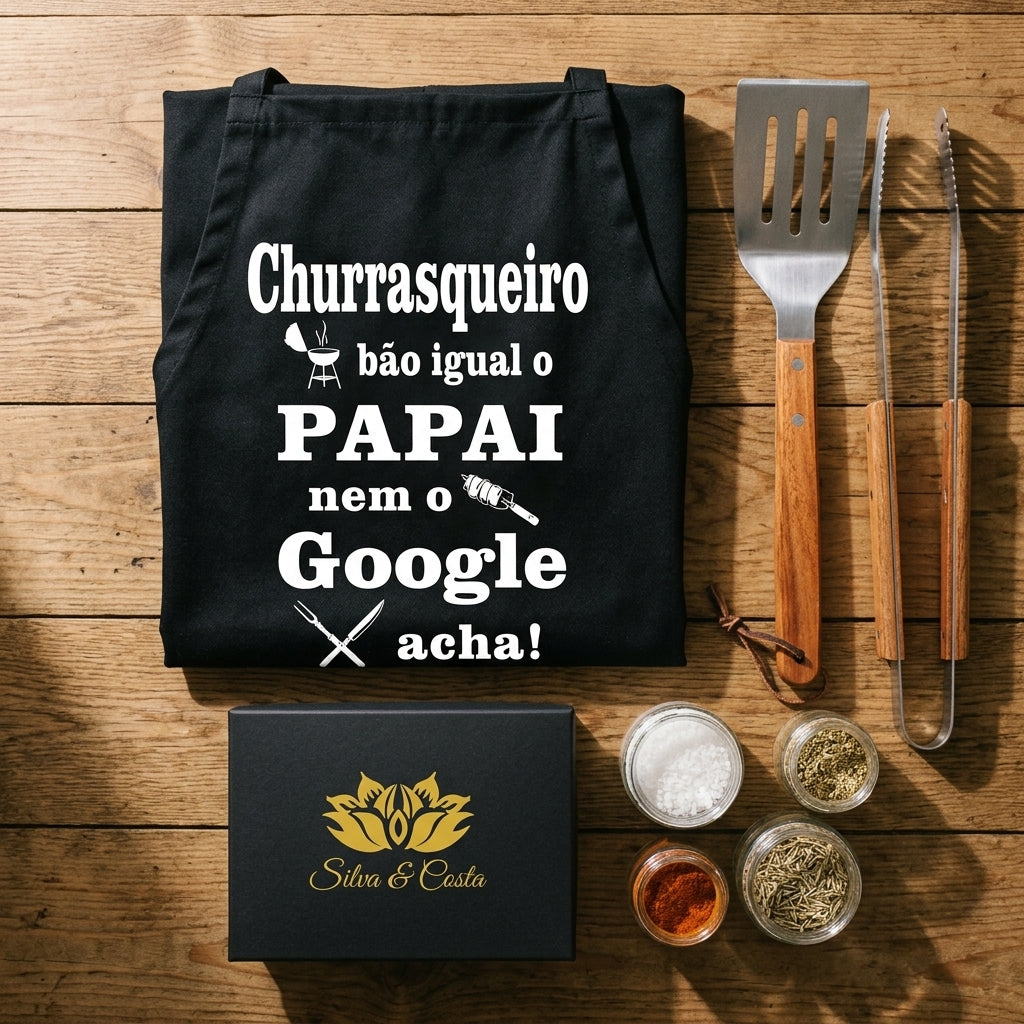 Avental Personalizado para Pai Churrasqueiro - imagem lifestyle 3