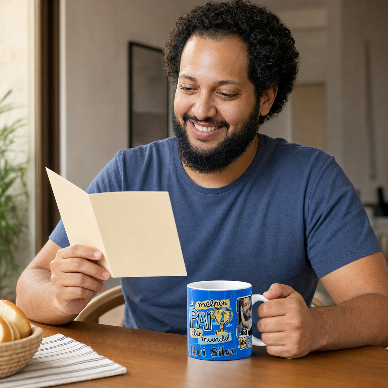 Caneca de Porcelana Personalizada com Foto para o Dia dos Pais - imagem lifestyle 2