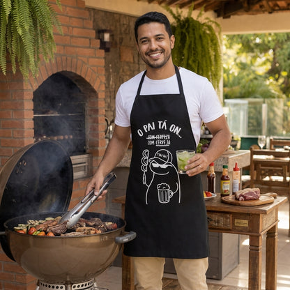 Avental Personalizado Pai Tá On para Churrasco - imagem principal