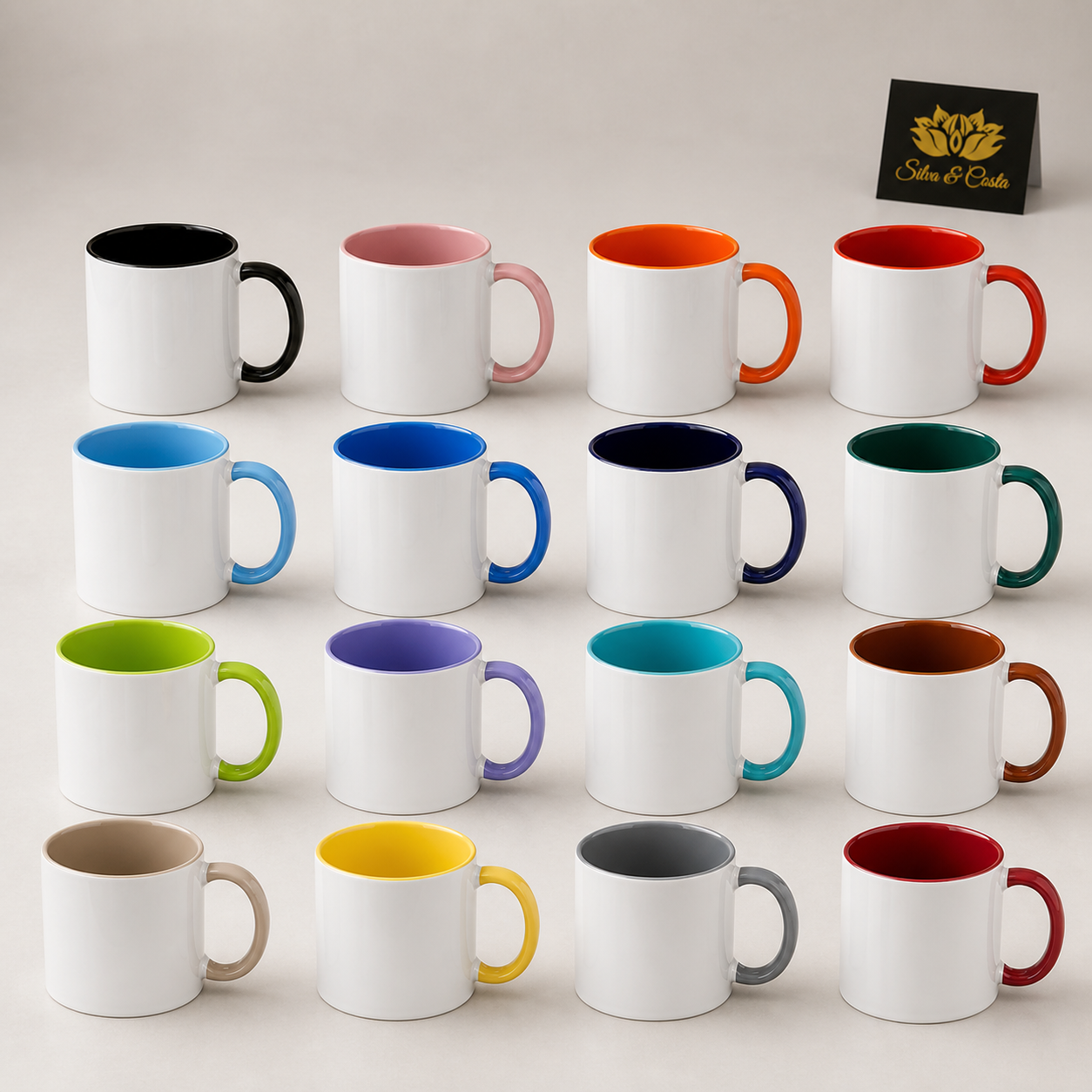 Caneca de porcelana personalizada 375 ml em todas as 16 cores - imagem principal